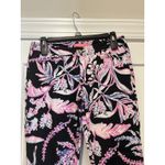Lilly Pulitzer Kelly Ankle Pant Onyx Wild One Floral Size 2 Preppy Beach Resort Photo 2