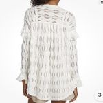 Free People Ivory Candy Shop Lace Bohemian Tunic Top Size Small Photo 2