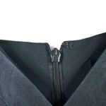 Nicole Miller Collection Black Chiffon Silk Ruched Cocktail Mini Dress Size 2 Photo 4