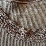 Brandy Melville  Brown Ronnie  Hearts Lace Tank Top Photo 3