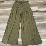 Monki  Wide Leg Belted Khaki Pants Women’s XS Photo 0