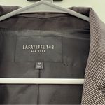 Lafayette 148 Wool Black & White Printed Single Button Long Sleeve Blazer Sz‎ 12 Photo 7