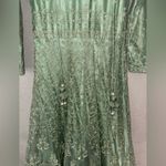 Mint Green Embroidered Anarkali Gown – Indian Pakistani Party Dress Photo 2