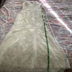 Maggie Sottero Chesney Lace Trumpet Wedding Dress Size 6 White Photo 14