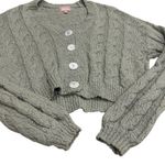 Show Me Your Mumu  Sage Cable Knit Conrad Cardigan Coastal Bohemian Cozy XS Photo 4