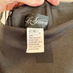 La Femme One Shoulder Black Gown With Side Slit Formal Dress Size 6 Photo 3