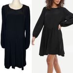 Lacausa Miro Drop Waist Black Mini Dress, size Small Photo 1