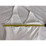 AQUA  White Halter Mini Dress Button‎ Front Sleeveless Party Dress Size L Photo 5