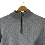 Vineyard Vines 1/4 Zip Mock Neck Sweater Mens S Gray Cotton Cashmere Classic Photo 2