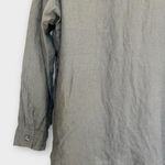 J. Jill Love Linen Long Sleeve Button Up Shirt size XL Petite Gray Beachy Preppy Photo 7