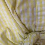 Ralph Lauren Lauren White And Yellow Plaid Tie Front Button Down Top Size XXL Photo 5