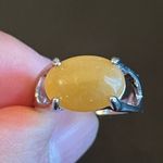 Yellow Aventurine S925 silver ring size 7.5 Photo 4