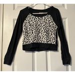 Map To Mars Snow Leopard Crop Top Women's Size Small Photo 0