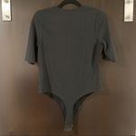 Missguided Black Deep V  Short Sleeve Bodysuit Photo 1