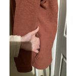 Madewell Textured Button Front Shirt Jacket Brick Red Size Small Photo 4