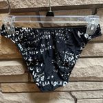 Venus Vintage Swimwear Bikini Black White Scroll Print Y2K 34b top Medium Bottom Photo 4