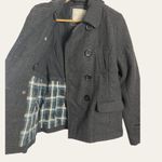American Eagle Dark Gray Utilitarian Wool Pea Coat Size M Photo 1