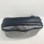 Gucci  Micro Web GG Monogram Crossbody Bag Canvas Navy Gold‎ Vintage Italy Photo 5