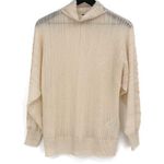 Babaton 1-01 Cashmere Alpaca Blend Turtleneck Sweater Cream S Photo 0