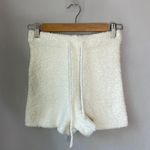 Garage NWT  White Soft Fuzzy Shorts Photo 1