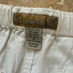 Angel Kiss Y2K  Pants Low Rise Waisted Linen Blend White Women's Size Medium Photo 2