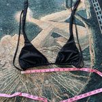 J.Crew Black Triangle Bikini Top Women’s XL Adjustable Tie Back Made in USA Photo 10