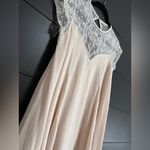 Impressions  Boho Chic Whimsical Lace Detail Babydoll Mini Dress Sz S EUC Photo 1