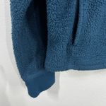 KAVU  Fleece Pullover‎ Quarter Zip Sherpa Jacket Outdoor Cozy Blue Large Travel Photo 8