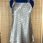 Josie by Natori Floral Satin Chemise, Size: Latge Silver Size L Photo 0