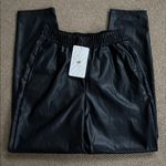 Fabletics NWT  Vegan Leather Jogger Black Size Small Tall Retail $89.95 Photo 3
