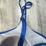 None Chevron Blouson Tankini Set Adjustable Spaghetti Straps Tie-Side Bottoms Photo 6