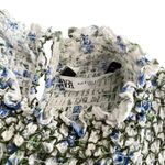 ZARA  Ivory Floral Linen Smocked Long Sleeve Cottage Prairie Maxi Dress Size S Photo 2