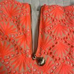 Lilly Pulitzer 100% Cotton Embroidered Marii Skort in Papaya Seashell Eyelet Photo 12