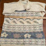 Classic Elements Hand knit  SweaterCottagecore oversized Sz L Photo 7
