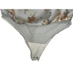 Abercrombie & Fitch  White Floral Lace Sheer Ruffle Long Sleeve Bodysuit Size S Photo 6