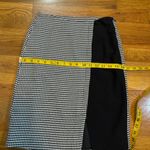 Halogen Womens XXS Black White Houndstooth Color Block Mixed Print Mini Skirt Photo 2