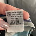 100% silk Bridgetown Collection striped wrap skirt size small Blue Photo 10