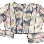 Missguided  + Multicolor Tie-Dye Crop Top Photo 0