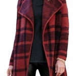 Soft Surroundings Women's Plaid Open Front Long Sleeve Cardigan Sweater Large Photo 0