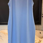 ZARA Light Blue Midi Dress size Large Photo 0
