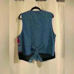 Women’s Napa Valley Denim Vest Blue Size L Photo 4