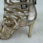 Vince Camuto Women's  Fantin Caged MultiStrap Stiletto Heel Sandals Size 9.5 Gold Photo 11