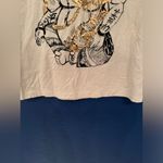 Key Closet Monkey King Women’s Cream Short Sleeve Shirt Size Medium Photo 3