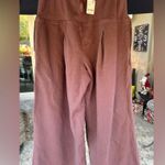 NWT FREE PEOPLE MOVEMENT STUIDO SIREN PANTS COLOR IS BLACK WALNET Size L Photo 2