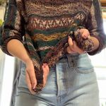 Multicolor Knit Sweater Multiple Size M Photo 0