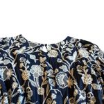 Soft Surroundings  Tilda Midi Dress Navy White Embroidered Boho Size Medium Women Photo 11