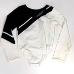 Peppermayo NEW Pepper Mayne M Contrast Seamless Bodysuit Black White Colorblock Leotard Photo 2