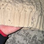 Vintage 80’s Malinmor Hand Knit Wool Cable Knit Fisherman’s Sweater Beige Large Photo 3