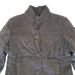 J Jill Jacket‎ Small Gray Snap Shimmer Metallic Fall Winter Classic Photo 1