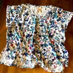 Philosophy Spring or summer airy floral V neck cotton Tee Photo 0